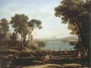 Claude Lorrain landscape with the marriage of lsaac and rebecca oil painting reproduction